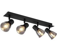 Globo Lighting Plafonnier Claude 54307-4 4x40 W noir fumé