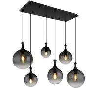 Globo Lighting Dalton lampe suspendue 6x10 W noir-fumé 15885-6H