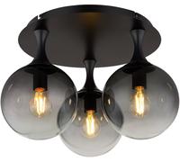 Globo Lighting Dalton plafonnier 3x10 W noir-fumé 15885-3D