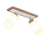 Globo Lighting Deleon applique murale 2x60 W blanc-bois 15977-2