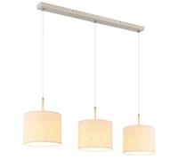 Globo Lighting Deleon lampe suspendue 3x40 W crème 15968-3H