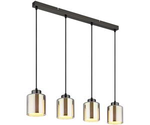 Globo Lighting Felicia lampe suspendue 4x60 W noir-chrome 16056-4H