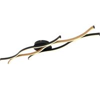 Globo Lighting Geronimo plafonnier 3x35 W noir-bois 67206DW