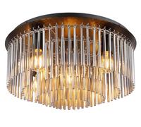 Globo Lighting Gorley plafonnier 5x60 W noir-chrome-fumé 15698D1