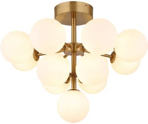 Globo Lighting Grappy plafonnier x5 W blanc-doré 56143-13GD
