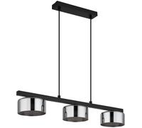 Globo Lighting Higgins lampe suspendue 3x6 W noir-fumé 16055-3HS
