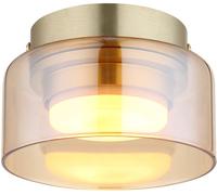 Globo Lighting Higgins plafonnier 1x6 W doré-ambré 16055DG