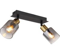 Globo Lighting Hollys plafonnier 2x40 W noir-doré 54310-2