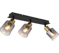 Globo Lighting Hollys plafonnier 3x40 W noir-doré 54310-3