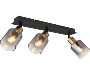 Globo Lighting Hollys plafonnier 3x40 W noir-doré 54310-3