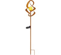 Globo Lighting Lampe solaire en métal couleur rouille, LED