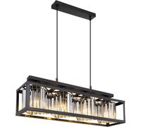 Globo Lighting Mathilde lampe suspendue 4x40 W noir-fumé 15697-4H