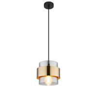Globo Lighting Milley lampe suspendue 1x60 W noir-doré 15560H