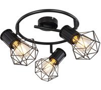 Globo Lighting Priska plafonnier 3x40 W noir 54017-3