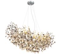 Globo Lighting Queena lampe suspendue intelligente x40 W fumé-argenté 64138H3S