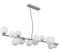 Globo Lighting Riha lampe suspendue x3.5 W blanc-nickel 56140-13H