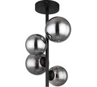 Globo Lighting Riha plafonnier 4x3.5 W noir-fumé 56133-4D
