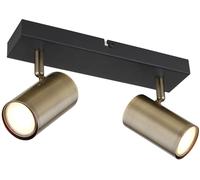 Globo Lighting Robby plafonnier 2x35 W noir-laiton 57911-2M