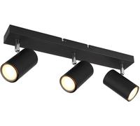 Globo Lighting Robby plafonnier 3x35 W noir-chrome 57911-3B