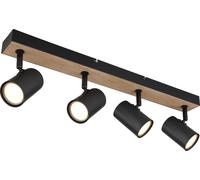 Globo Lighting Robby plafonnier 4x35 W noir-bois 57911-4BW