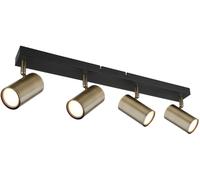 Globo Lighting Robby plafonnier 4x35 W noir-laiton 57911-4M