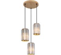 Globo Lighting Run lampe suspendue 3x60 W fumé 30229346