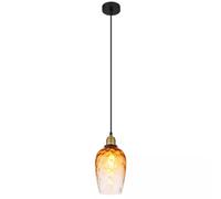 Globo Lighting Salvy lampe suspendue 1x60 W noir-ambre 15786H2