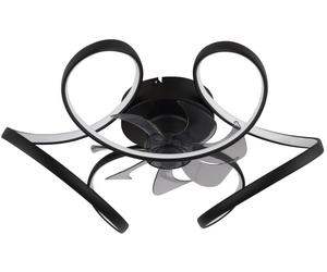 Globo Lighting Travo ventilateur de plafond avec lampe 1x30 W noir 03638