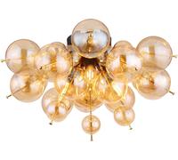 Globo Lighting Udo plafonnier 3x25 W noir-doré-ambré 15633DA