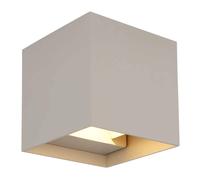 Applique Murale LED Lampe D'Extérieur Aluminium Sable Mat IP54 L 10 Cm