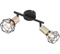 Globo Lighting Xara I plafonnier 2x40 W noir-laiton 54802S-2AB