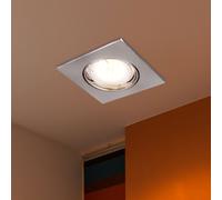 Globo 5W LED Spot Encastrable Salle de Bain Aluminium Nickel Mat 10cm GU10