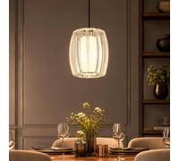 Globo Pendellampe LED Hängelampe Moderne Cuisine Opale Argent 120 cm