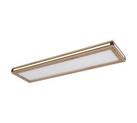 Plafonnier plafonnier lampe de salon LED aspect bois 3 modes d'éclairage L 80 cm