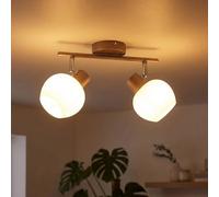 Globo Plafonnier Lampe De Plafond Réglable 2 Lampes En Verre Pour Séjour
