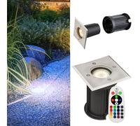 Globo RGB LED Spot Encastrable Sol Extérieur avec Télécommande IP67 Dimmable