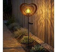 Globo Solarleuchte Extérieure Steckleuchte Décorative Boule Verre Rost LED IP44