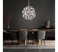 Globo Suspension 4 Lumières Hängelampe Chrom 125 cm Lampe Salle À Manger [EEK: Nicht bewertet]