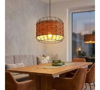 Globo Suspension Lampe Salle à Manger Bois Brun 1-À-3 Lumières LED 120 cm