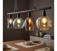 Globo Suspension Lampe Salle à manger Verre Hauteur Réglable LED 150 cm