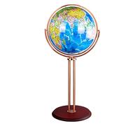 Globo Terráqueo Globe terrestre sur pied de 115 cm de hauteur, pivotant à 720° dans toutes les directions, grand globe géographique de 41,5 cm de diamètre pour une excellente visualisation et