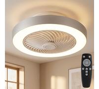 Globo Ventilateur Decken LED Dimmable CCT Blanc 54,8 cm Métal
