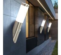 Applique Murale Extérieur Lampe de Jardin Inox Détecteur Mouvement LED 3er Set