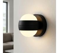 Globo Wandleuchte LED Up Down Touchdimmer Magnethalterung USB, Noir