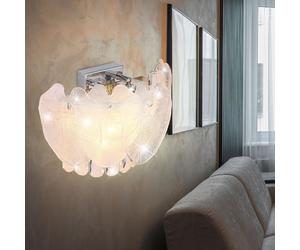 Globo Wandleuchte Wandlampe Chambre Chrom K5 Cristaux BigLight