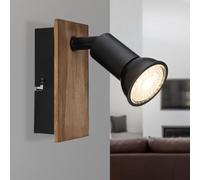 Globo Lighting Drew applique murale 1x35 W noir-bois 57998-1W
