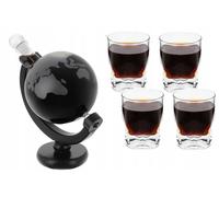 Globus DeLuxe Décanteur à whisky avec 4 verres