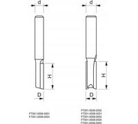 GLOBUS fraise HM Z2 alésage droit D19 I30 S12 mm