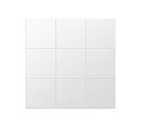 GLOGLOW 16pcs Miroir Carreaux Autocollants Auto-adhésif DIY Carré Miroir Stickers Muraux en Plastique Acrylique Non-Verre 3D Miroir Carreaux Stickers Draps pour Décoration Intérieure 6 Pouces