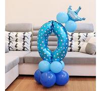 GLOGLOW Ballon Numéro Rose 3 32 Pouces en Aluminium, Ballon d'Anniversaire, Couleur Vive, Grande Taille, Décor Accrocheur, pour Fête, Anniversaire, Mariage, Remise de Diplôme, Baby Shower (Numéro